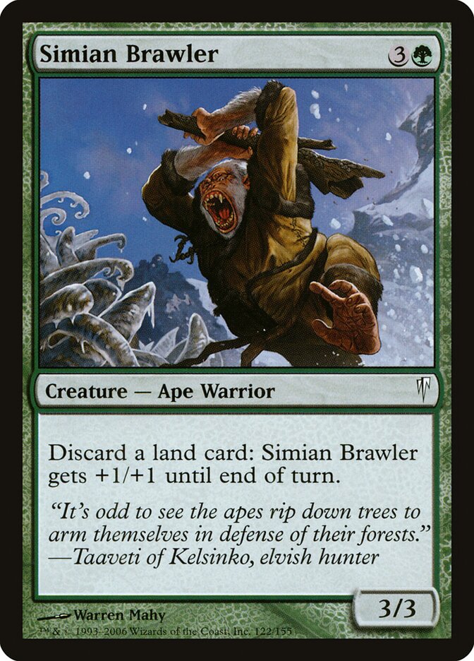 Simian Brawler card front
