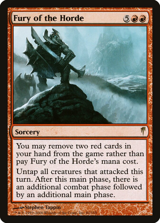 Fury of the Horde card front