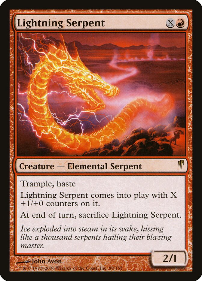 Lightning Serpent card front