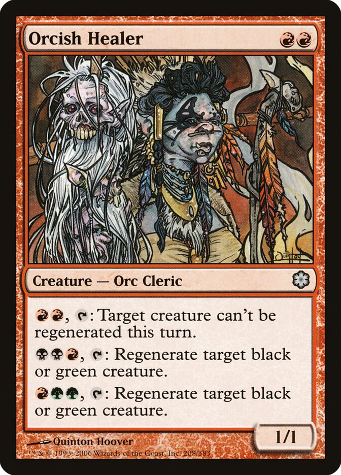 Orcish Healer card front