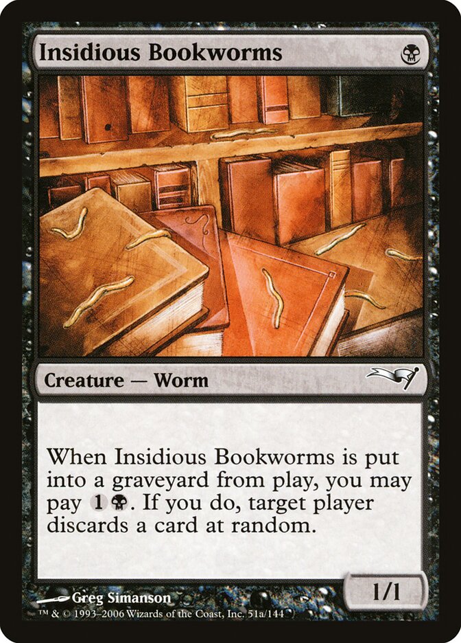 Insidious Bookworms card front