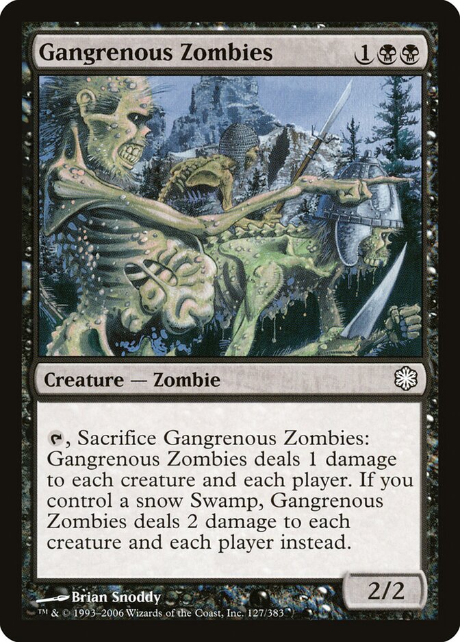 Gangrenous Zombies card front