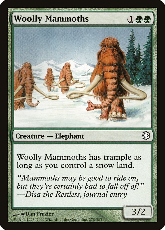Woolly Mammoths card front