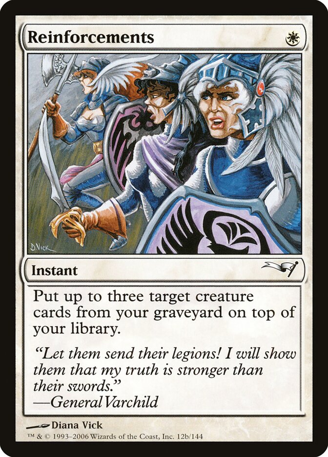 Reinforcements card front