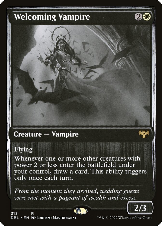 Welcoming Vampire card front