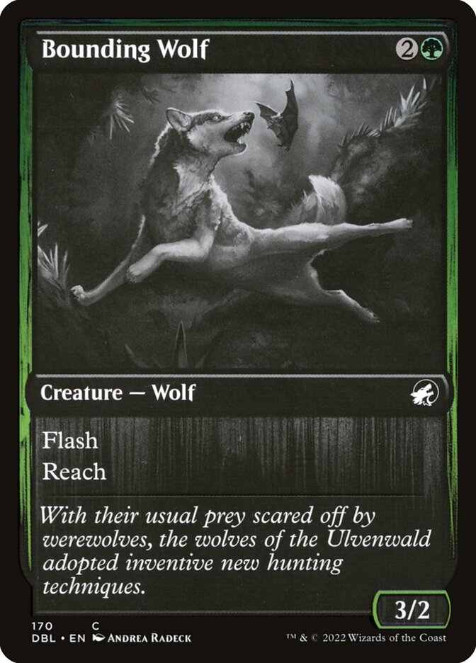 Bounding Wolf card front