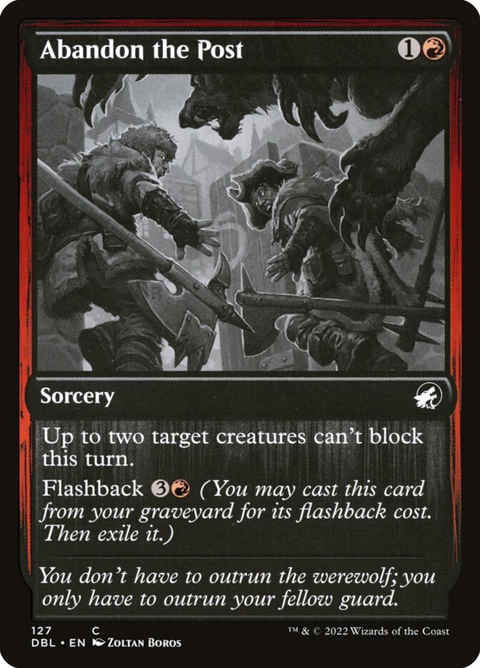 Abandon the Post card front
