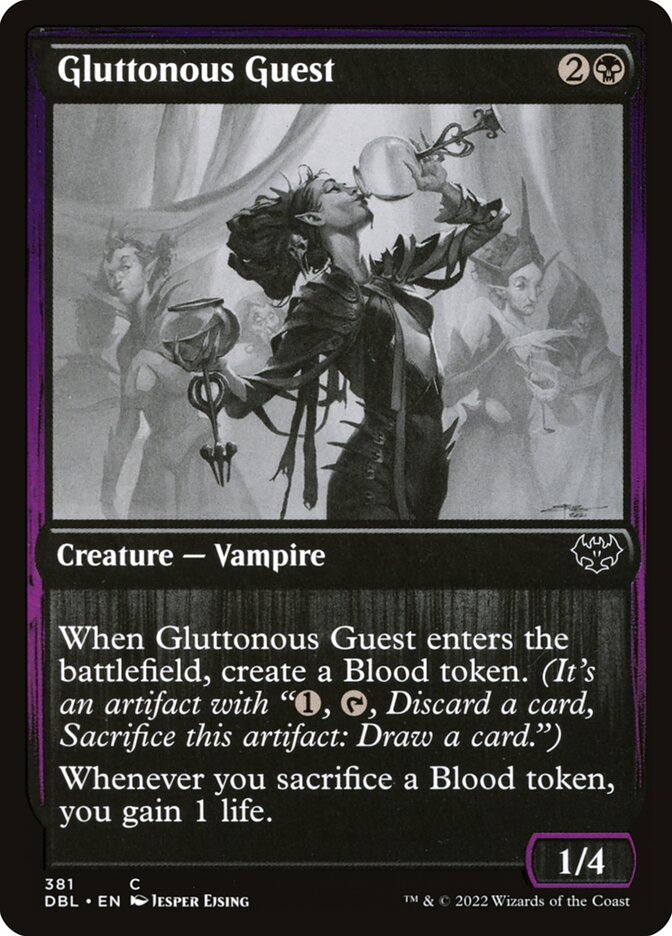 Gluttonous Guest card front
