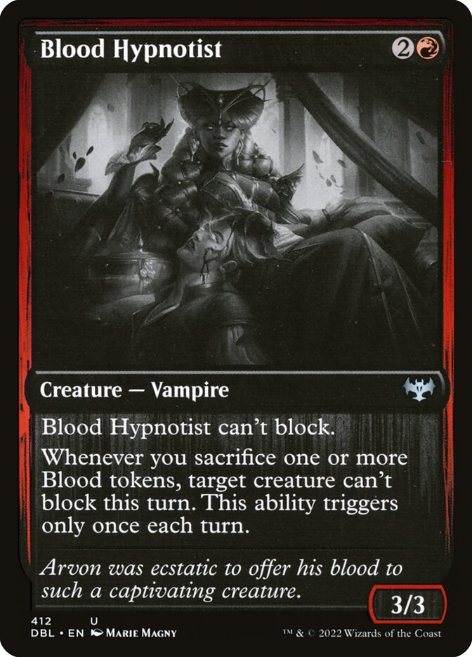 Blood Hypnotist card front
