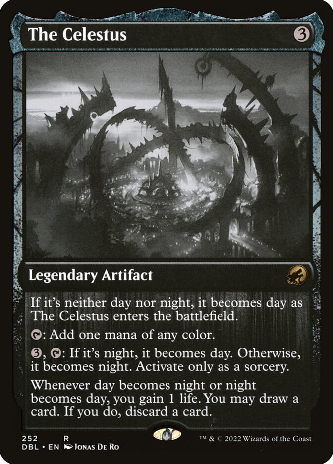 The Celestus card front