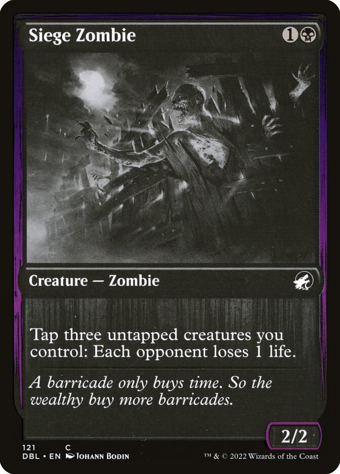 Siege Zombie card front