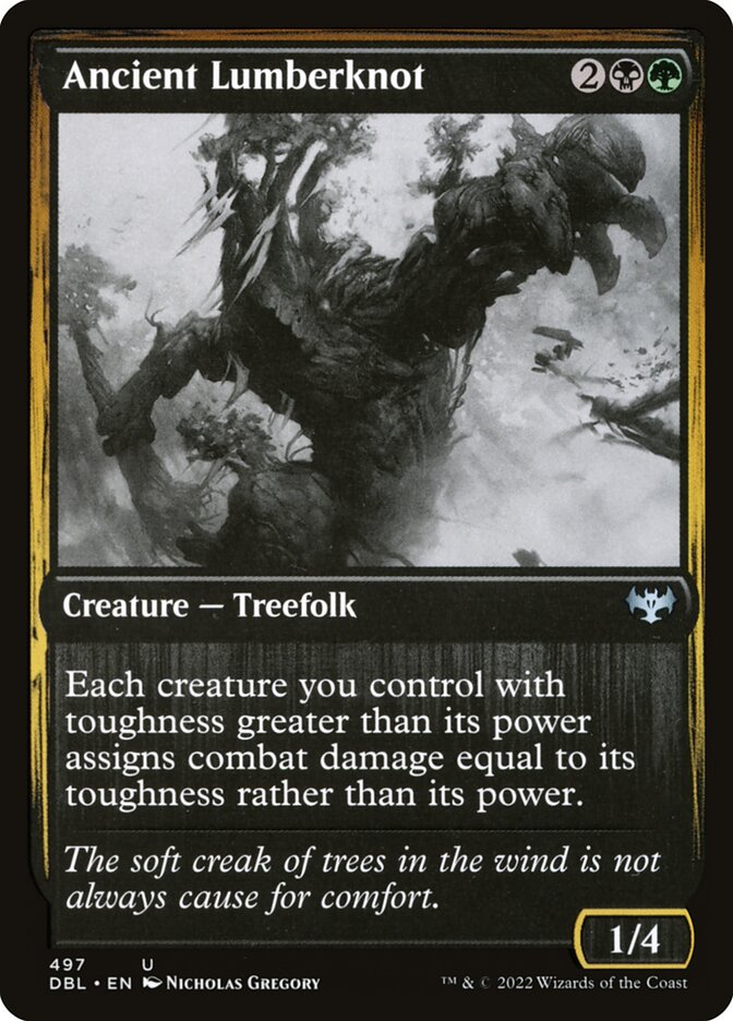 Ancient Lumberknot card front