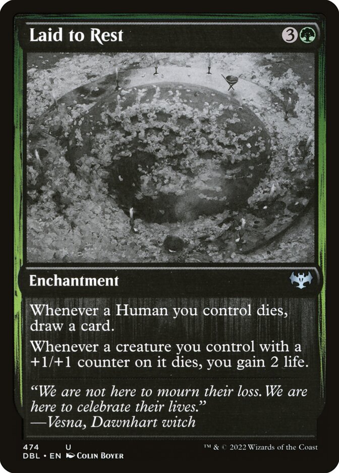 Laid to Rest card front