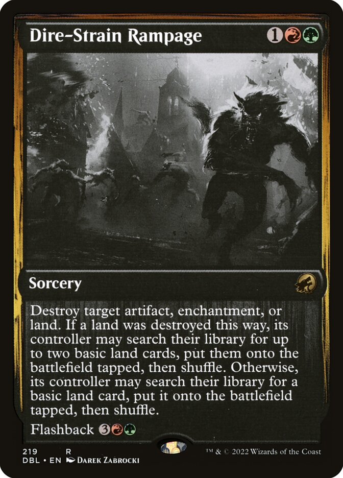 Dire-Strain Rampage card front