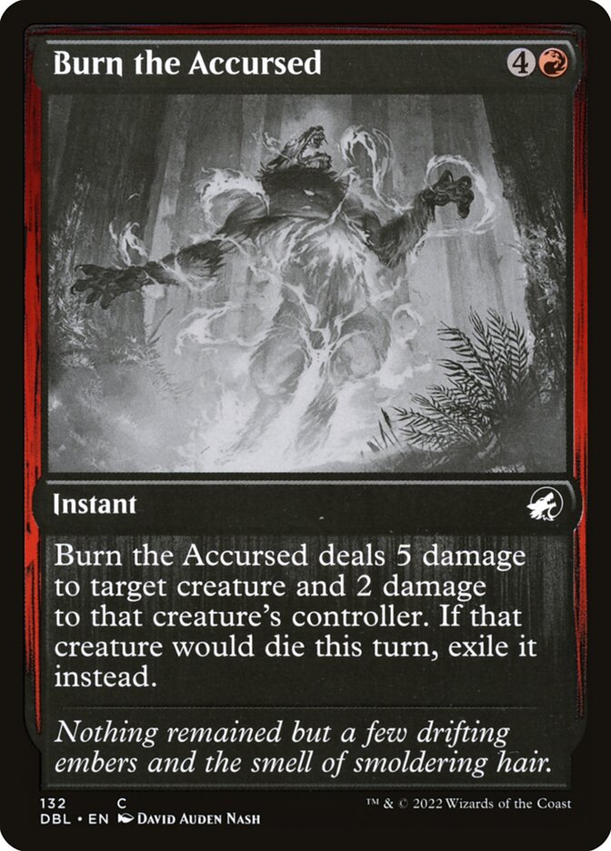 Burn the Accursed card front