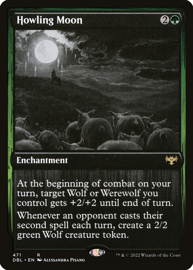 Howling Moon card front