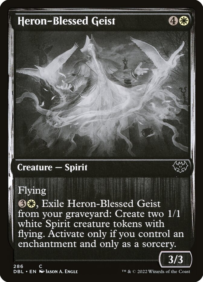 Heron-Blessed Geist card front
