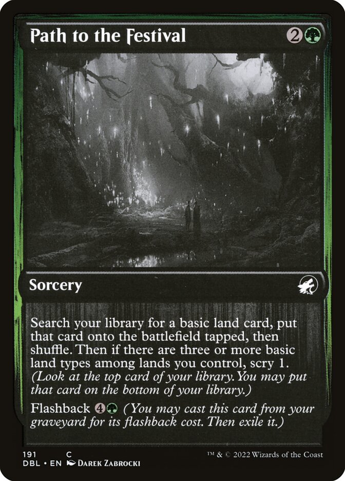 Path to the Festival card front