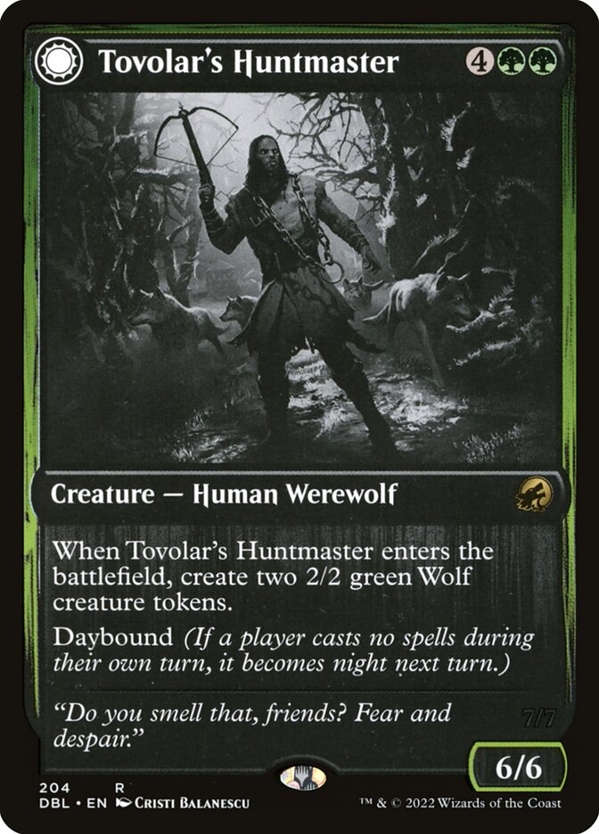 Tovolar's Huntmaster card front