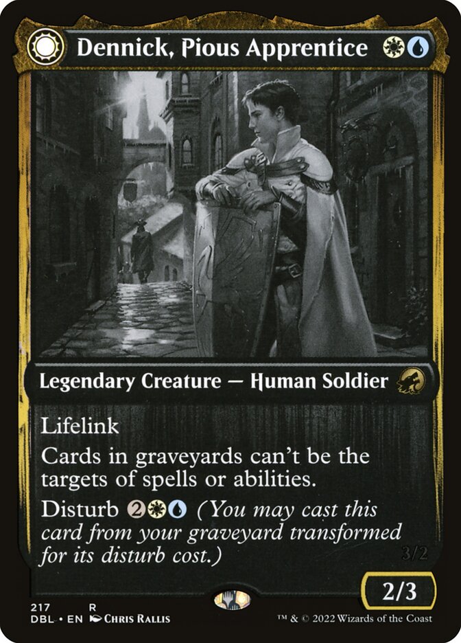Dennick, Pious Apprentice card front