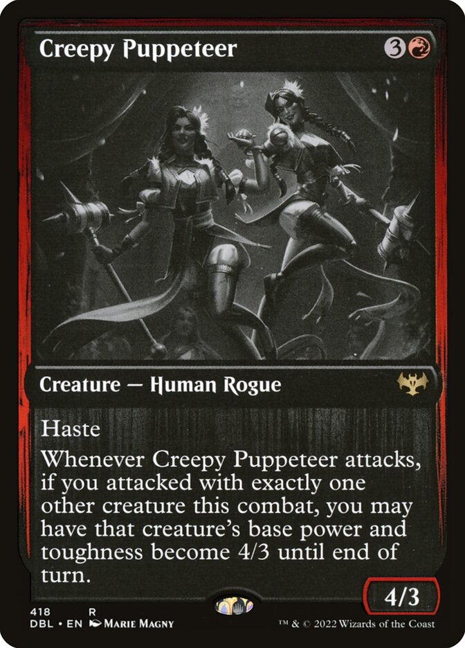 Creepy Puppeteer card front