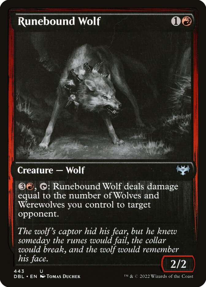 Runebound Wolf card front