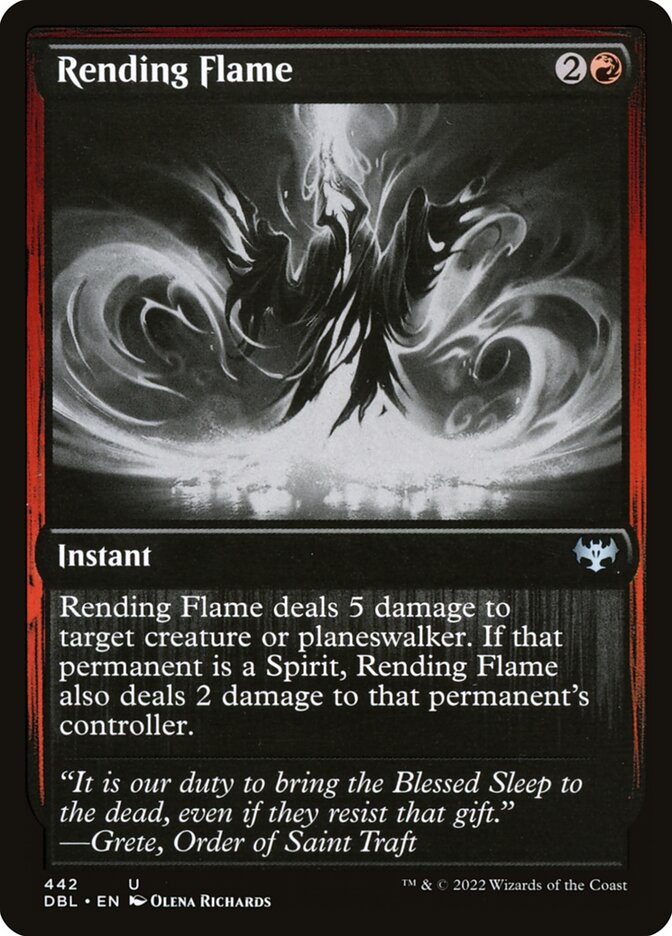Rending Flame card front