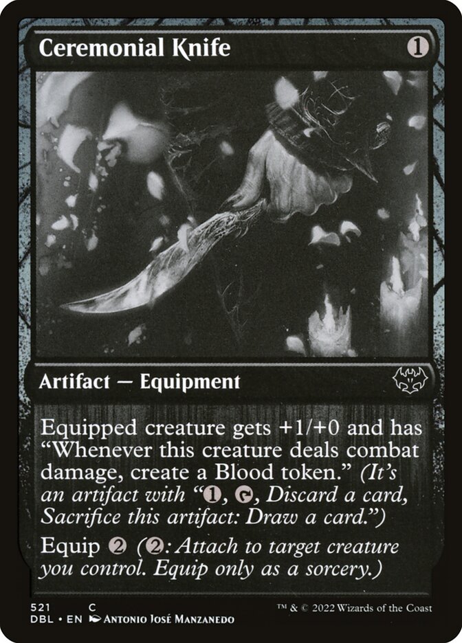Ceremonial Knife card front
