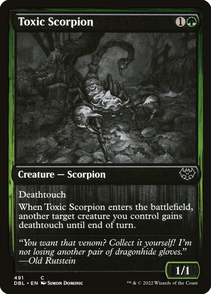 Toxic Scorpion card front