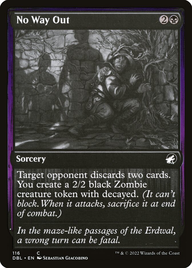 No Way Out card front