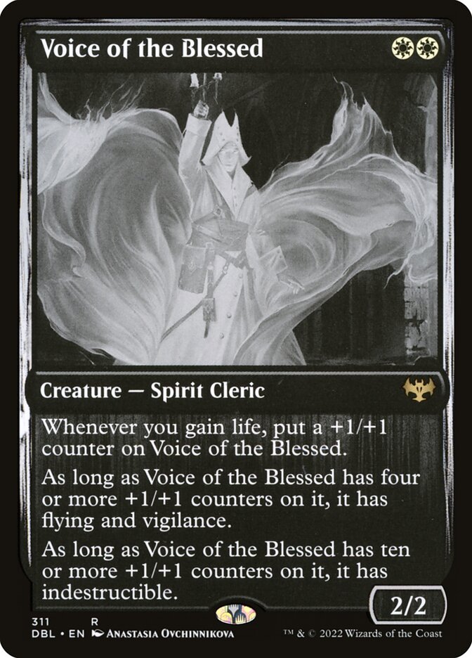 Voice of the Blessed card front