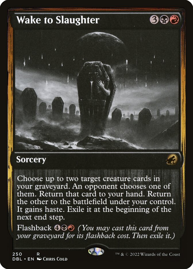 Wake to Slaughter card front