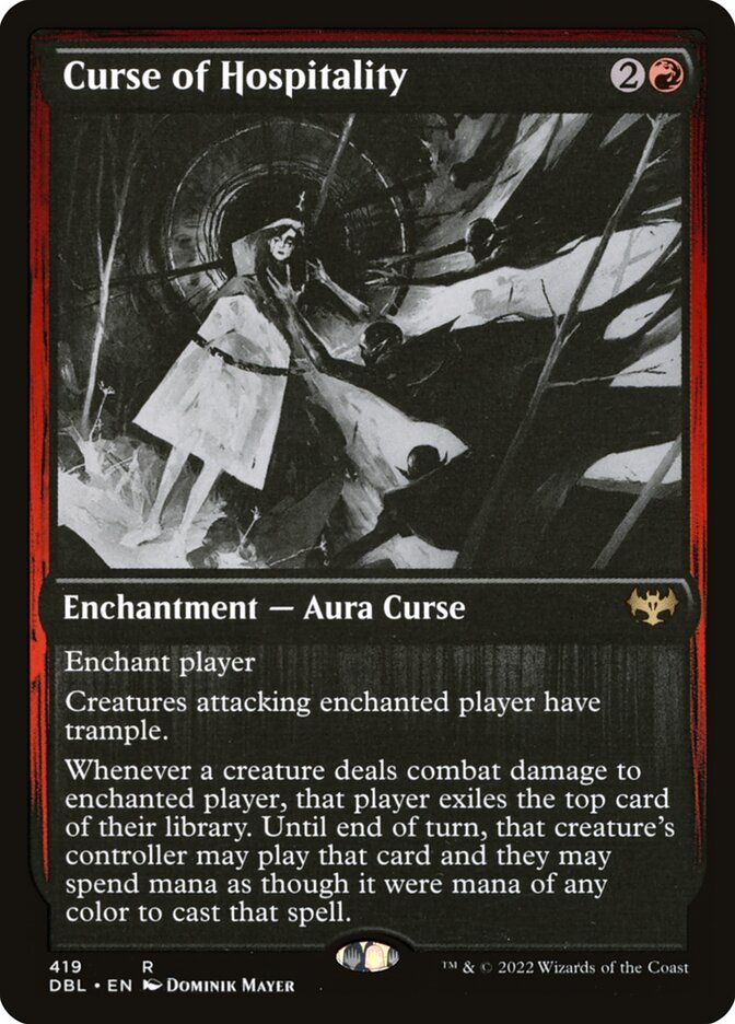 Curse of Hospitality card front