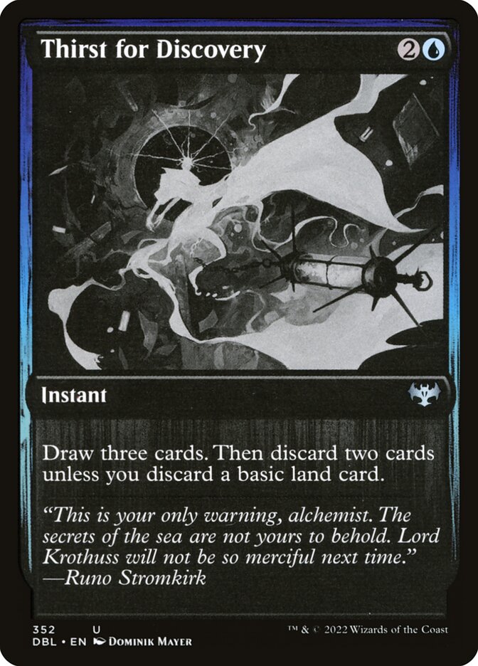 Thirst for Discovery card front