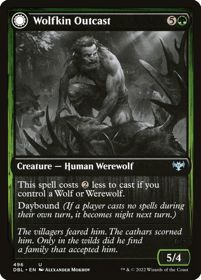 Wolfkin Outcast card front