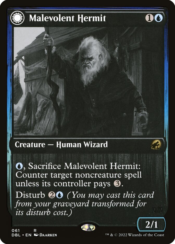 Malevolent Hermit card front