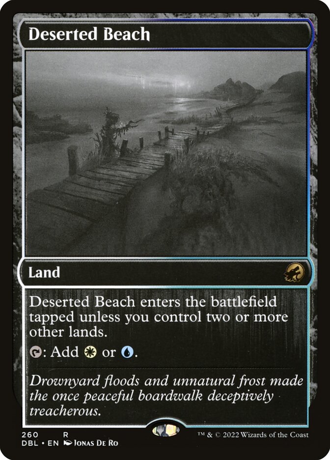 Deserted Beach card front