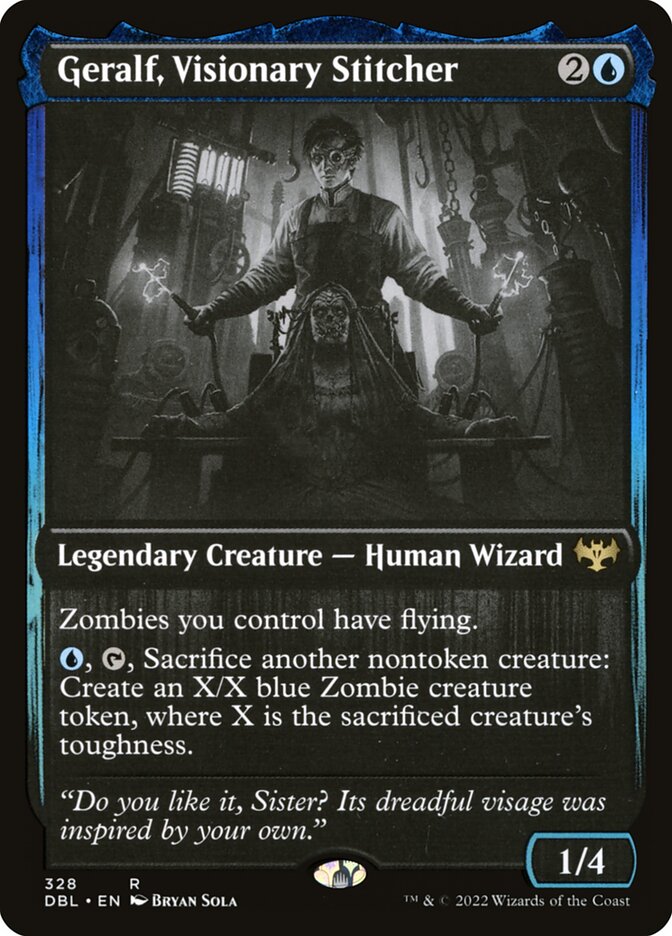 Geralf, Visionary Stitcher card front