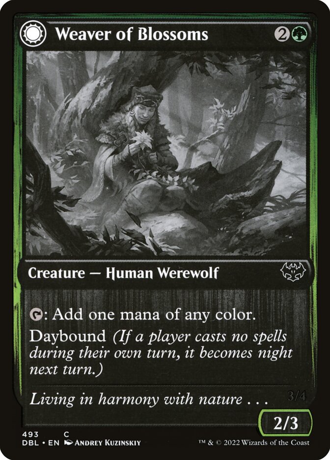 Weaver of Blossoms card front