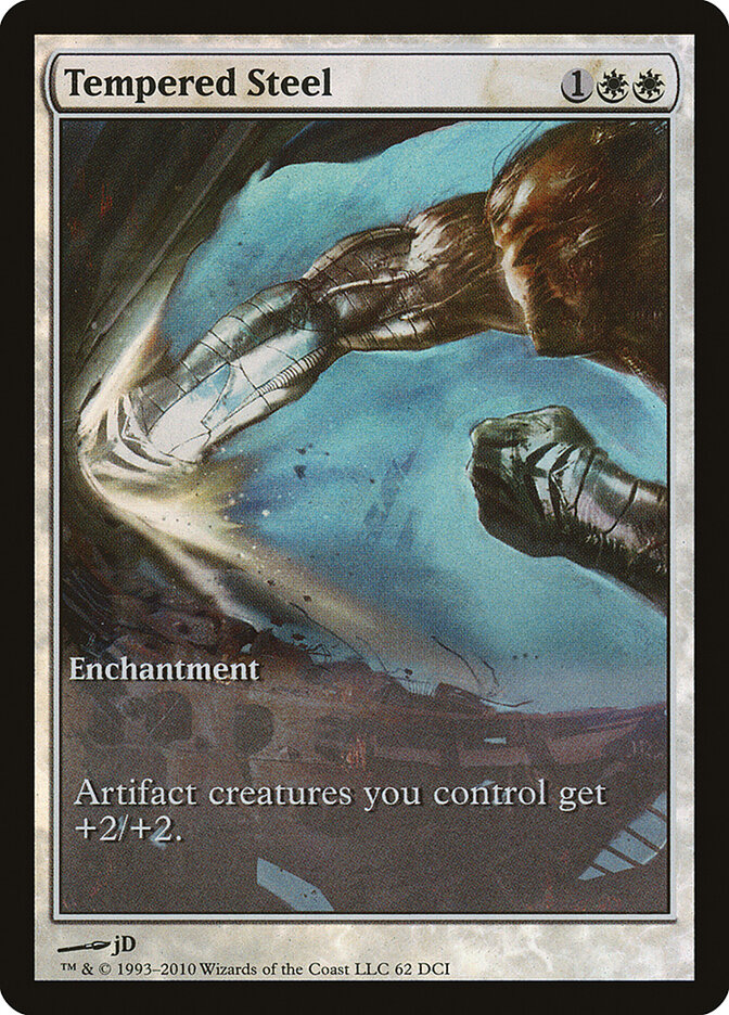 Tempered Steel card front
