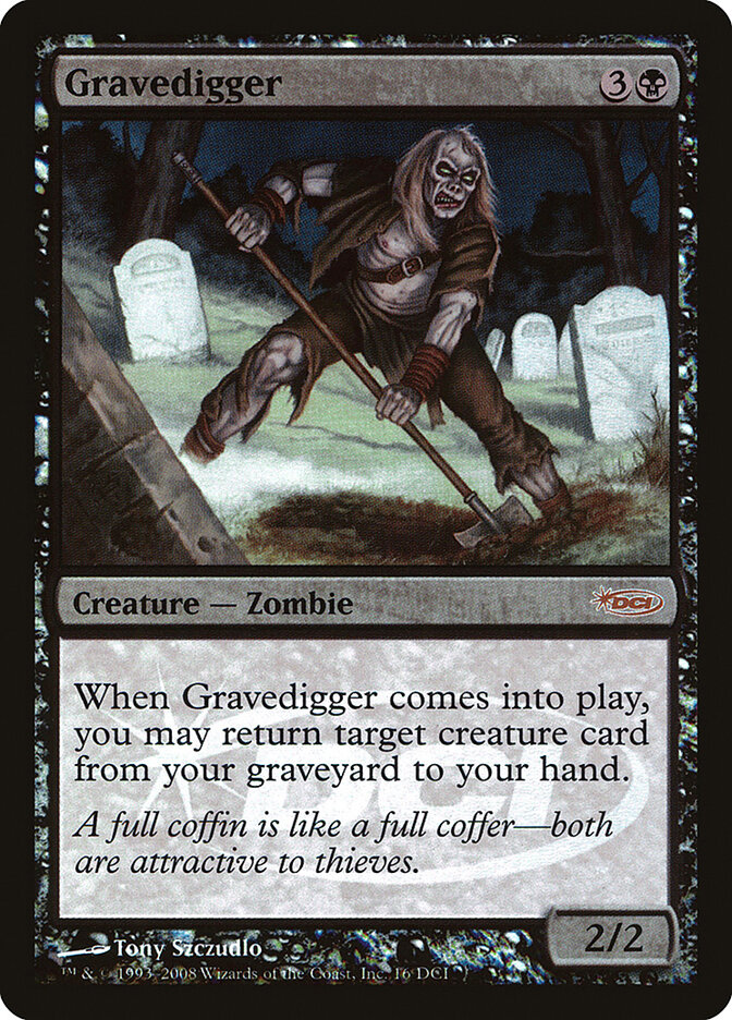 Gravedigger card front