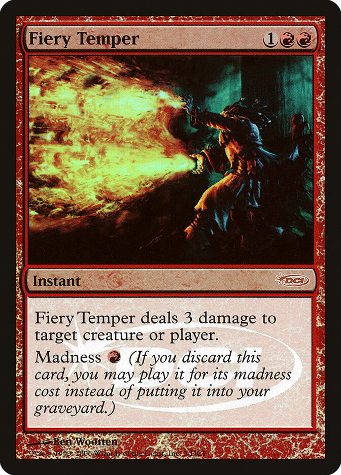 Fiery Temper card front