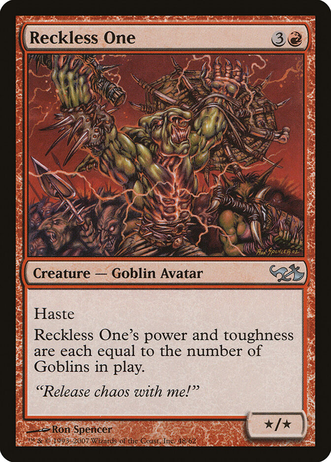 Reckless One card front