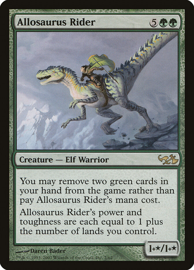 Allosaurus Rider card front