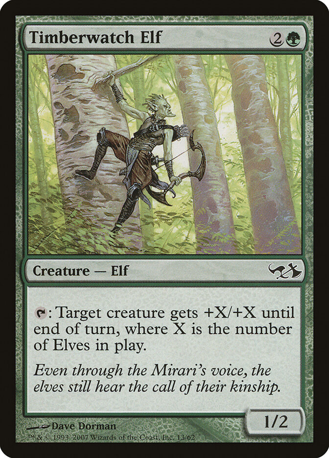 Timberwatch Elf card front