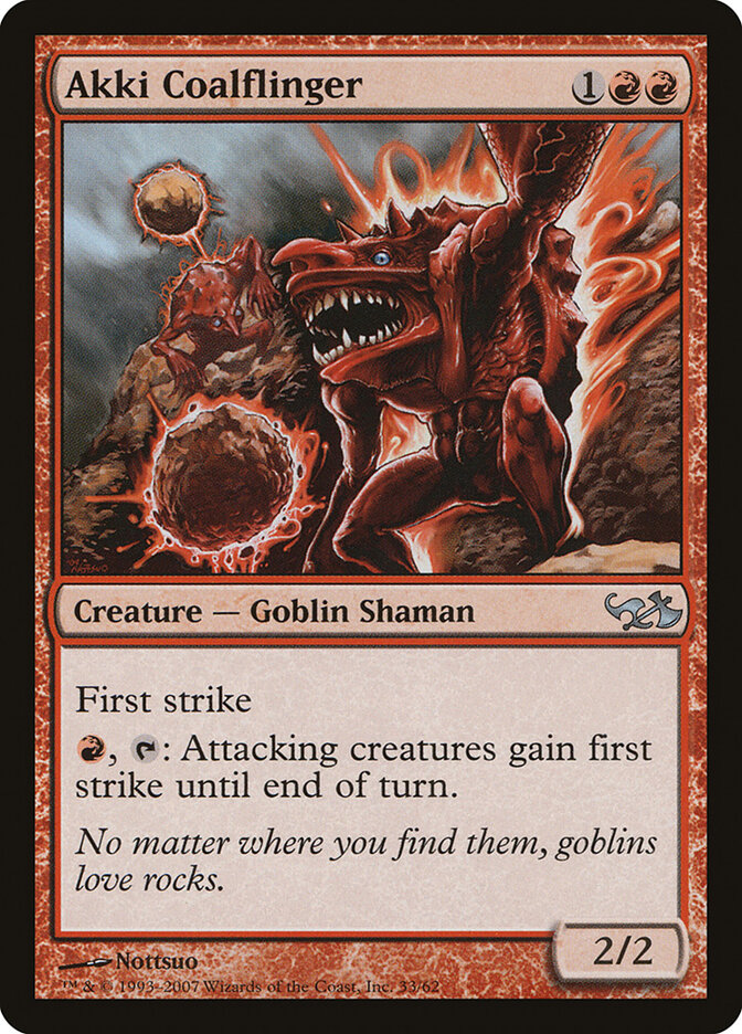 Akki Coalflinger card front