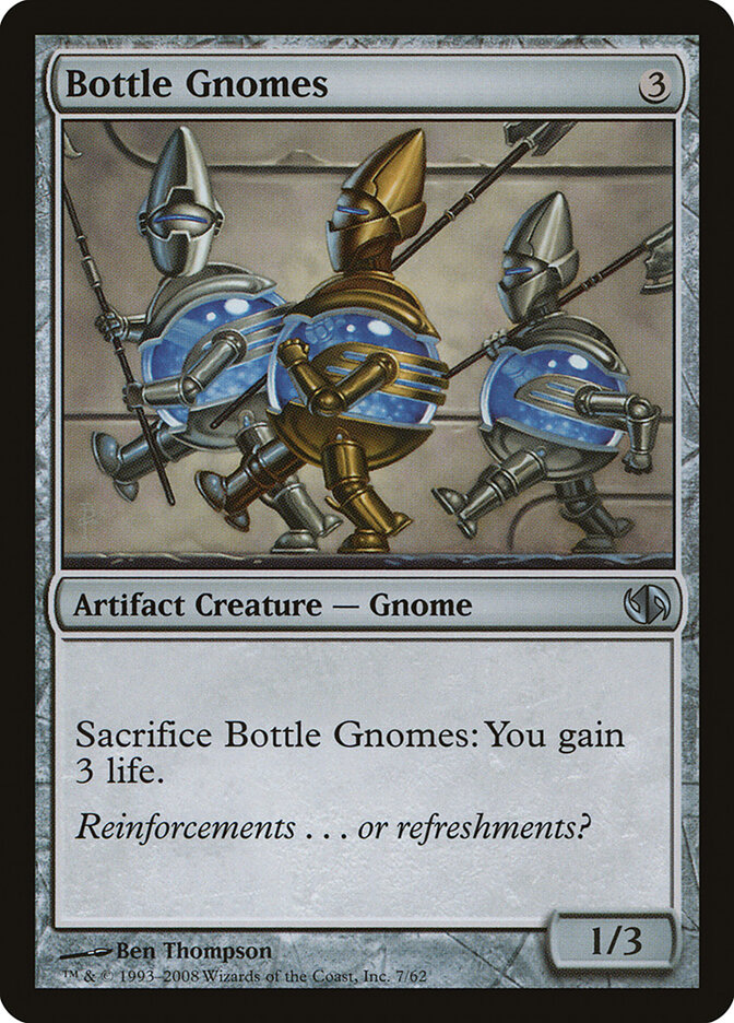 Bottle Gnomes card front