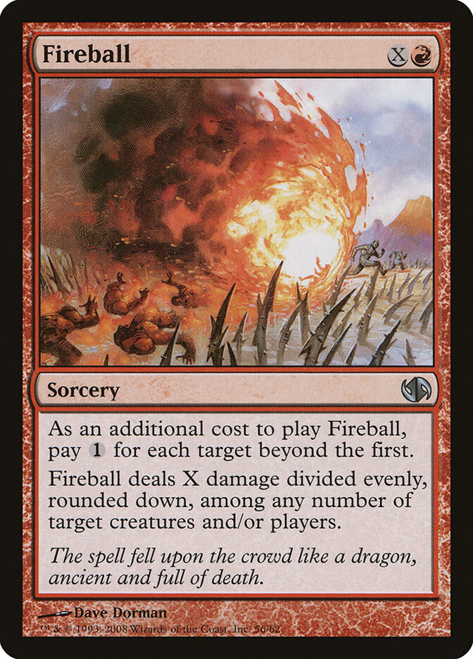 Fireball card front
