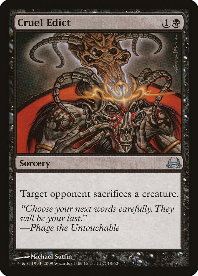 Cruel Edict card front
