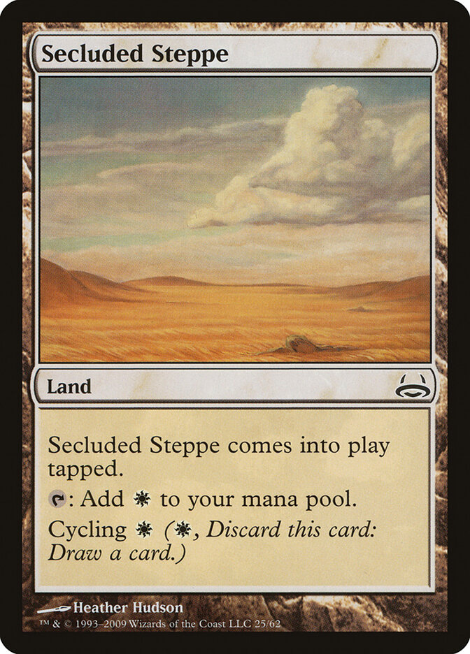 Secluded Steppe card front
